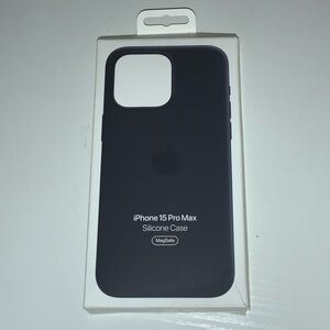 Apple iPhone 15 Pro Max Silicone Case - Black